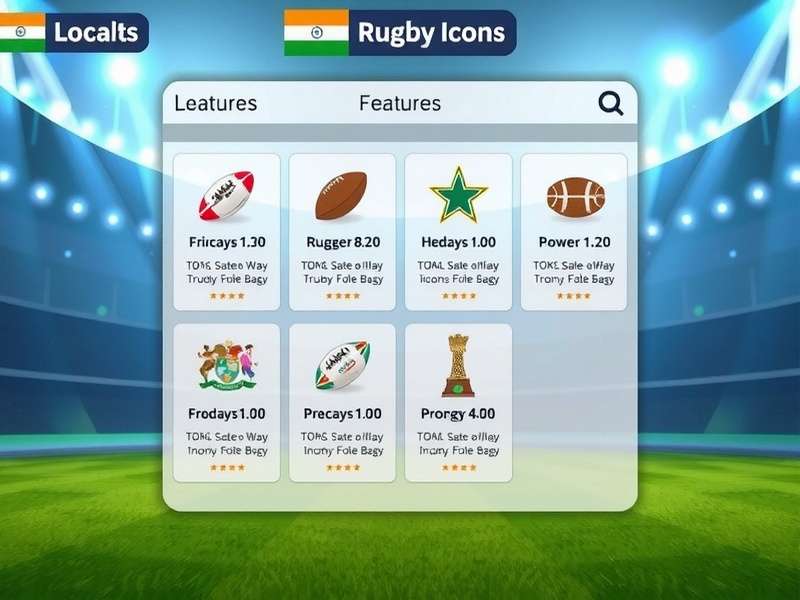 Rugby Icons India Localised Features